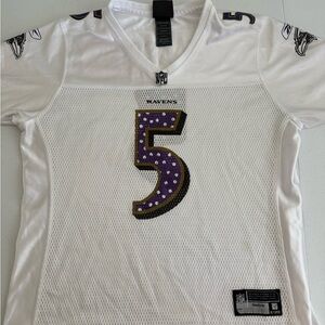NFL Baltimore Ravens Away Jersey #5 Joe Flacco EUC Women’s Sz L
